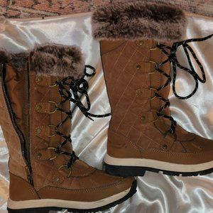 Bear Paw Womens Winter Boot Brown Suede size 5